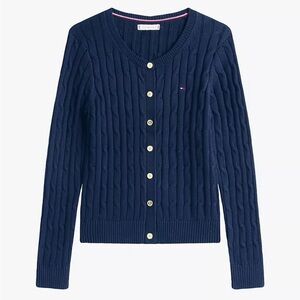 Tommy Hilfiger Women's Navy cardigan xl